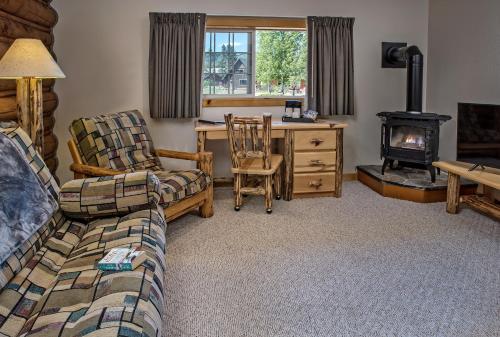 Χώρος καθιστικού στο Stanley High Country Inn