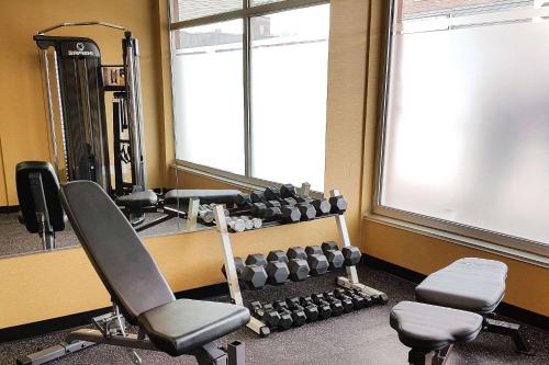 Das Fitnesscenter und/oder die Fitnesseinrichtungen in der Unterkunft Clarion Hotel