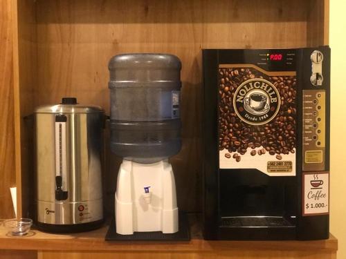 Kavos ir arbatos ruošimo rinkinys apgyvendinimo įstaigoje Hostal My House