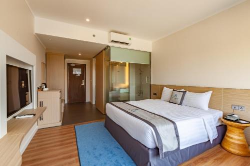 Katil atau katil-katil dalam bilik di An Phu Hotel