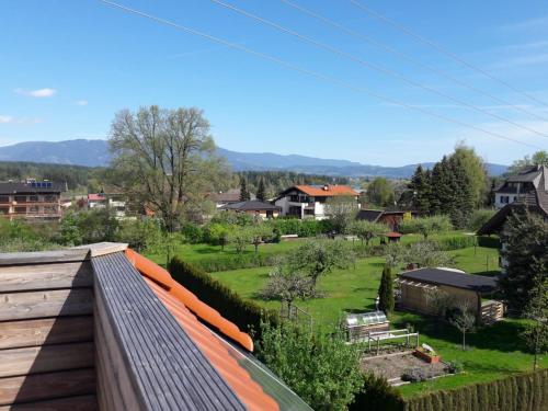 a view from the roof of a house at Kunterbunt Seehaus in Faak am See