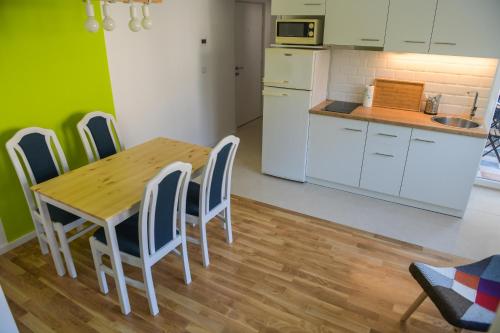 Kuchyň nebo kuchyňský kout v ubytování Puzzle Apartment