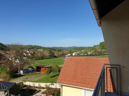 a view of a farm from a roof of a house at Ferienwohnungen Kres in Gamlitz