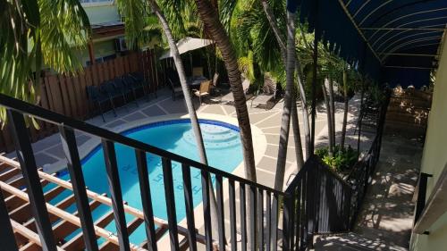 A view of the pool at Christar Villas Hotel or nearby