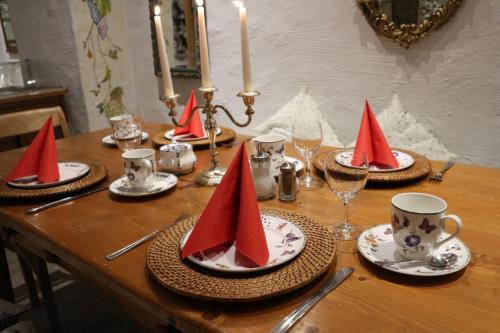 Příslušenství pro přípravu čaje a kávy v ubytování Winzerhäuschen am Brunnen