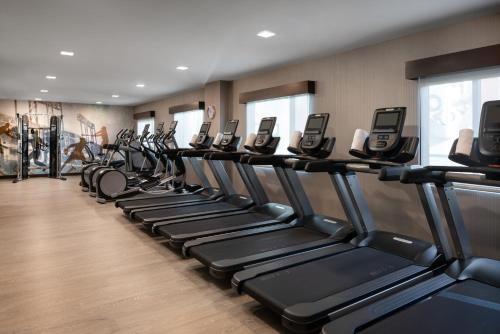 a row of treadmills in a gym at Hyatt Place San Francisco/Downtown in San Francisco