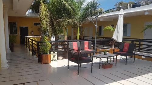 Balkón alebo terasa v ubytovaní Hotel Iker