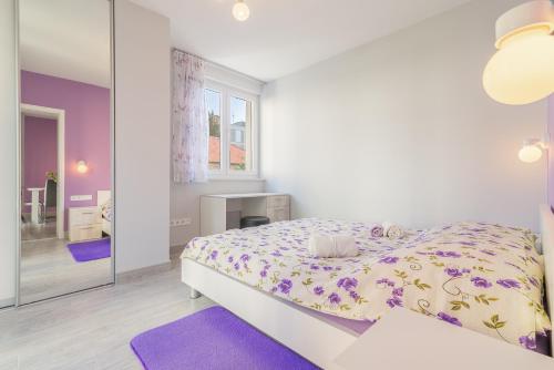 Posteľ alebo postele v izbe v ubytovaní Lavanda Zadar - NEW apartment