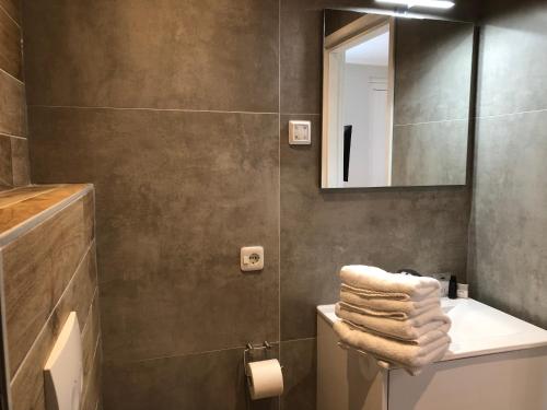 Koupelna v ubytování De Stadspoort appartementen