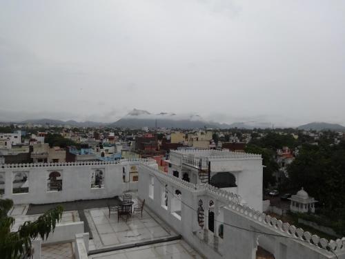a view of a city from the roof of a building at Karohi Haveli - A Heritage Hotel in Udaipur