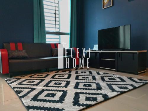 TV a/nebo společenská místnost v ubytování Cybersquare 19 Cozy Studio Home Cyberjaya, Flexihome-MY
