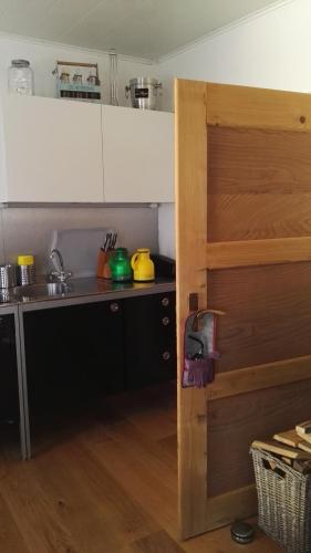 Kuchyň nebo kuchyňský kout v ubytování Haus Liebevoll in Wald 102