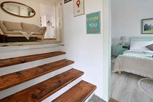Ένα ή περισσότερα κρεβάτια σε δωμάτιο στο Apartment Micnek Bled