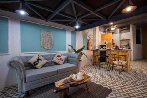 Posezení v ubytování SaziHome Le Thanh Tong Hanoi
