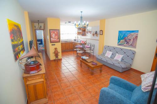 Posezení v ubytování La Casita Nueva
