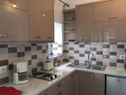 Kuchyň nebo kuchyňský kout v ubytování Valentina Rooms