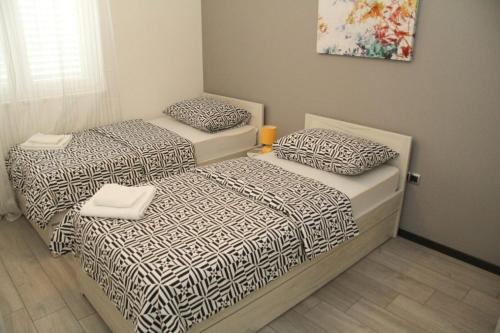 Apartman Rina,Biograd na moru 객실 침대