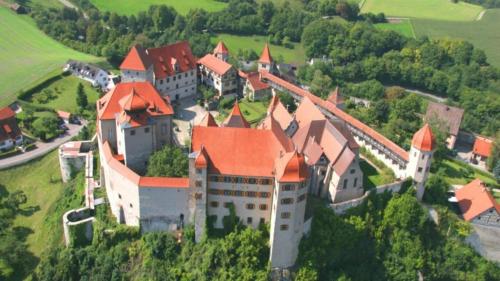 Old Bavarian House on the Romantic Road с высоты птичьего полета