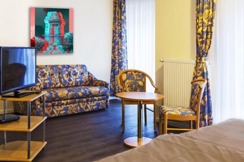 Postel nebo postele na pokoji v ubytování Hotel Restaurant Waldlust