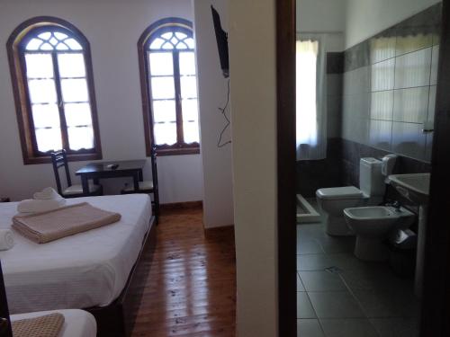 Koupelna v ubytování Hotel Demaj