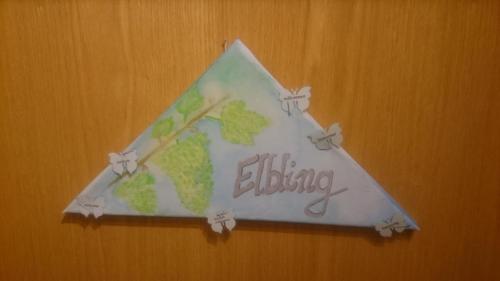 a birthday sign on a wall with a tree on it at Ferienwohnungen Am Bruttiger Moselsteig in Bruttig-Fankel