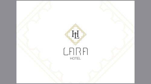a logo for a hotel with a hexagon at Lara Hotel in Goris