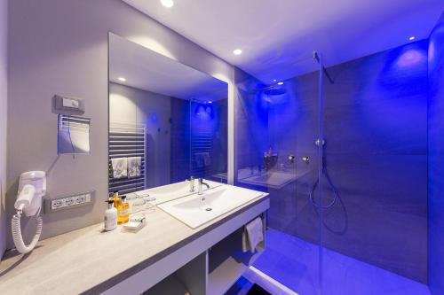Koupelna v ubytování Hotel Wessobrunn