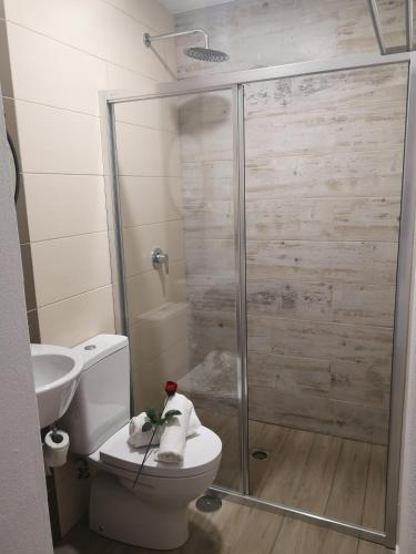 Ένα μπάνιο στο Sensations Guesthouse