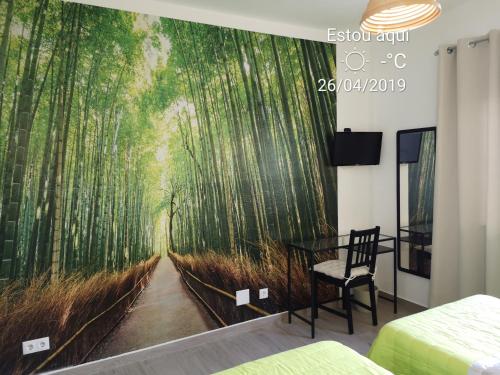 Μια τηλεόραση ή/και κέντρο ψυχαγωγίας στο Sensations Guesthouse