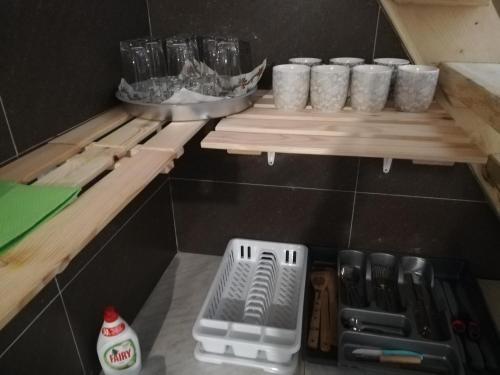 Η κουζίνα ή μικρή κουζίνα στο U Siuhajów