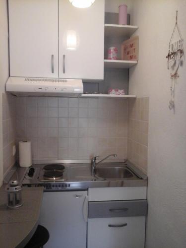 Kuchyň nebo kuchyňský kout v ubytování Apartments Teo