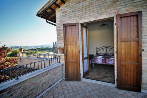 Μπαλκόνι ή βεράντα στο Agriturismo alla Solagna