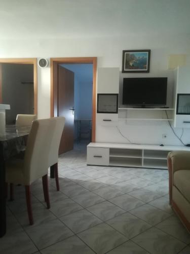 TV a/nebo společenská místnost v ubytování Apartmani Lun Vir