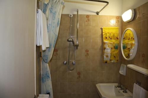 Koupelna v ubytování Albergo Villa Dionori