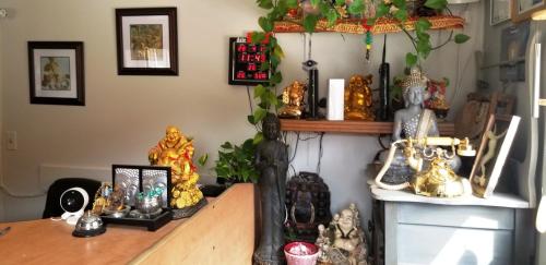 a room filled with lots of items on a shelf at Southview Motel in Westlock