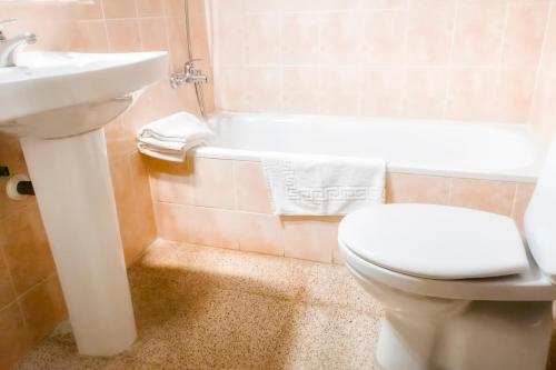 Koupelna v ubytování Eurohotel