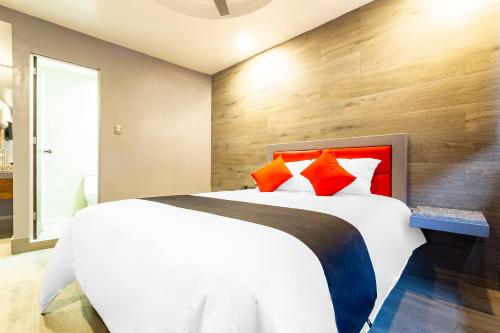 Posteľ alebo postele v izbe v ubytovaní Hotel Sonora, Centro Histórico