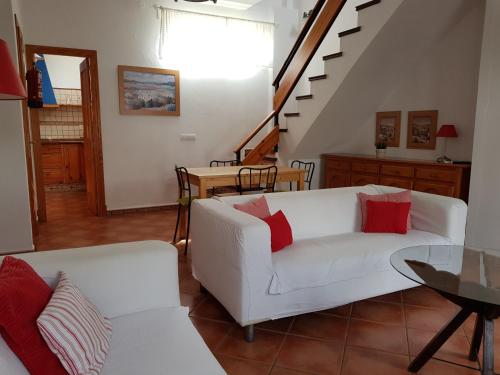 Posezení v ubytování Casa de Abajo