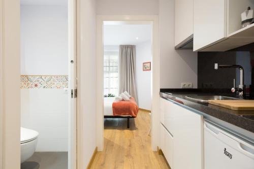 Kuchyň nebo kuchyňský kout v ubytování Sans Souci Quality Apartments