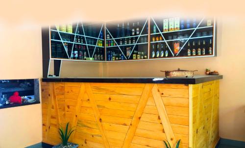 Lounge nebo bar v ubytování Hotel Brisha Sarangkot