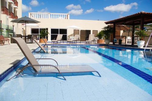 Kolam renang di atau dekat dengan Serra Golfe Apart Hotel