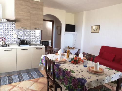 Kuchyň nebo kuchyňský kout v ubytování Residenza Rosa Maria Country House