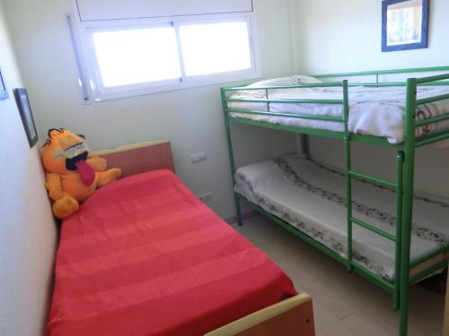 Postel nebo postele na pokoji v ubytování Apartamento vistas mar y piscina