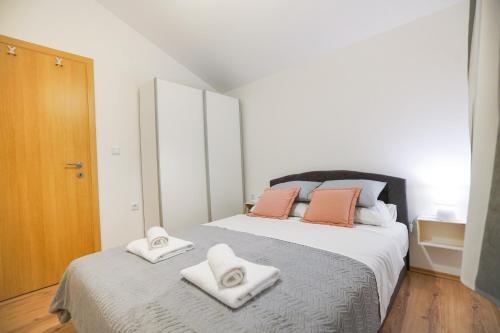 Postel nebo postele na pokoji v ubytování Holiday house Dalma