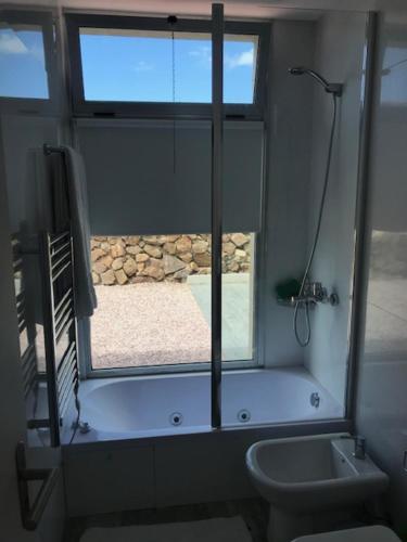 Et badeværelse på Syrah Vistas Punta Ballena