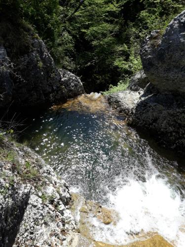 a stream of water in a river with rocks at Kuca za odmor Luna in Buje