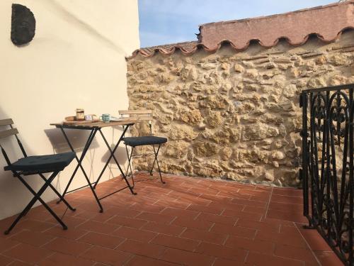 Balkoni atau teres di La Jolie Vigneronne