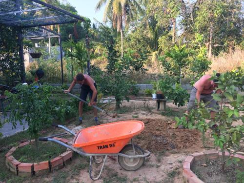 Zahrada ubytování Lana Land Homestay Phu Quoc