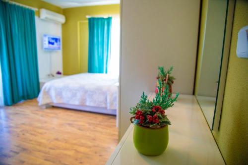 Postel nebo postele na pokoji v ubytování Alaçatı Private