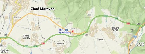 a map of the take moosemite trail at Apartmánové ubytovanie VKF in Volkovce